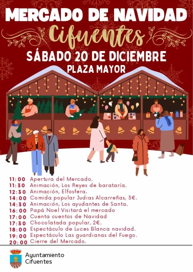 Mercado de Navidad en Cifuentes (Guadalajara) 20 de Diciembre 2025