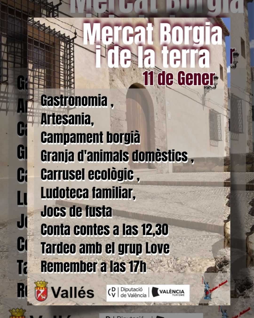 Mercat Borgia i de la Terra en Vallés (Valencia) 2026