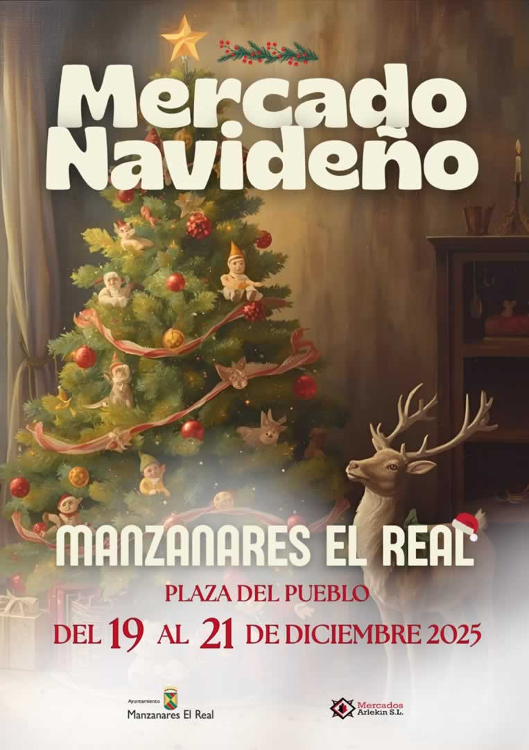 Mercado de Navidad en Manzanares El Real (Madrid) 19 al 21 de Diciembre 2025
