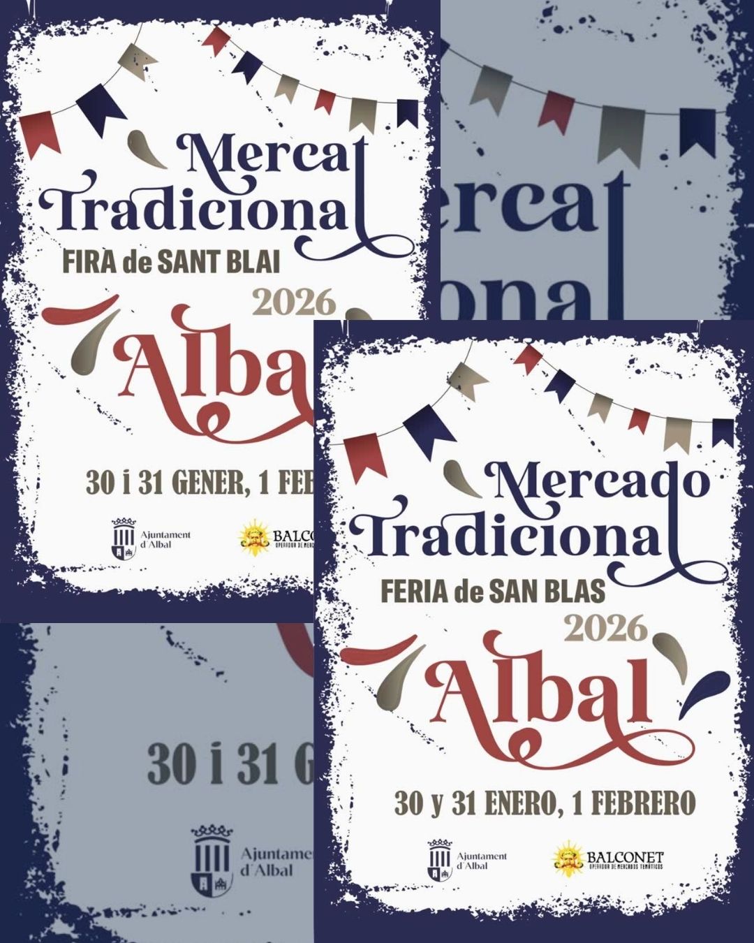Mercado Tradicional Fira de Sant Blai en Albal (Valencia) 2026
