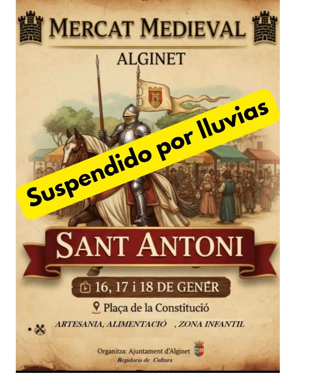 SUSPENDIDO - Mercado Medieval de Alginet (Valencia) 2026