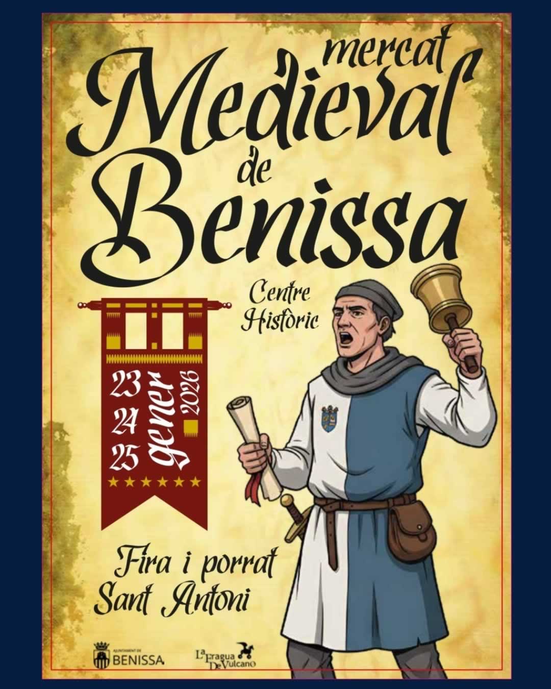 Mercado Medieval de Benissa (Alicante) 23 al 25 de Enero 2026