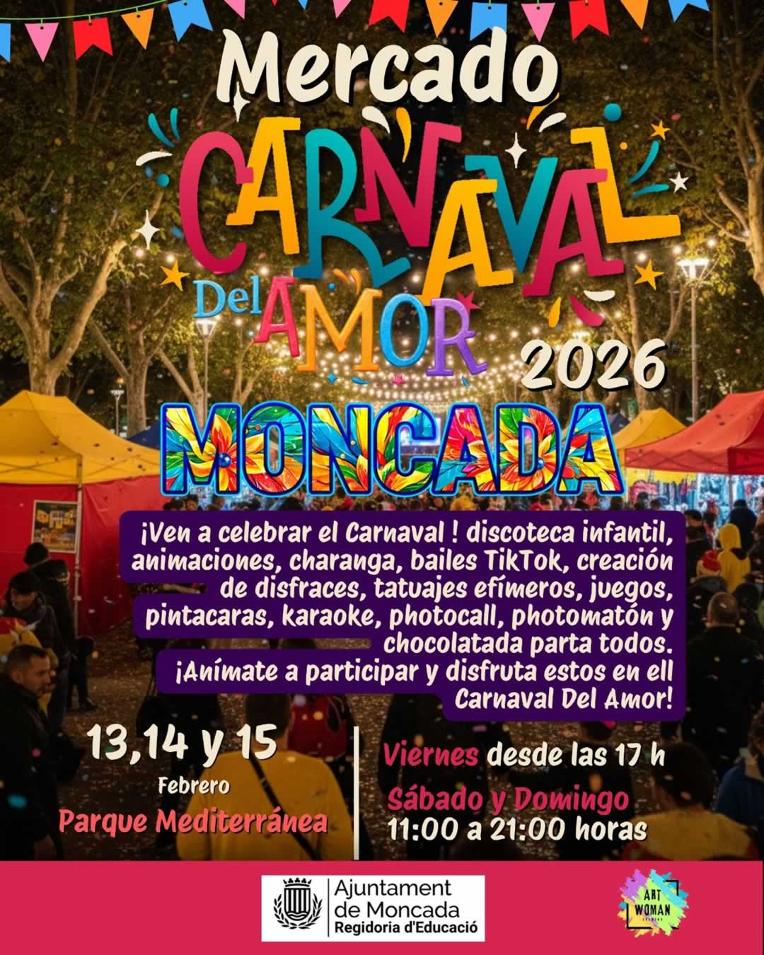 Feria de Carnaval del Amor en Moncada (Valencia) 2026