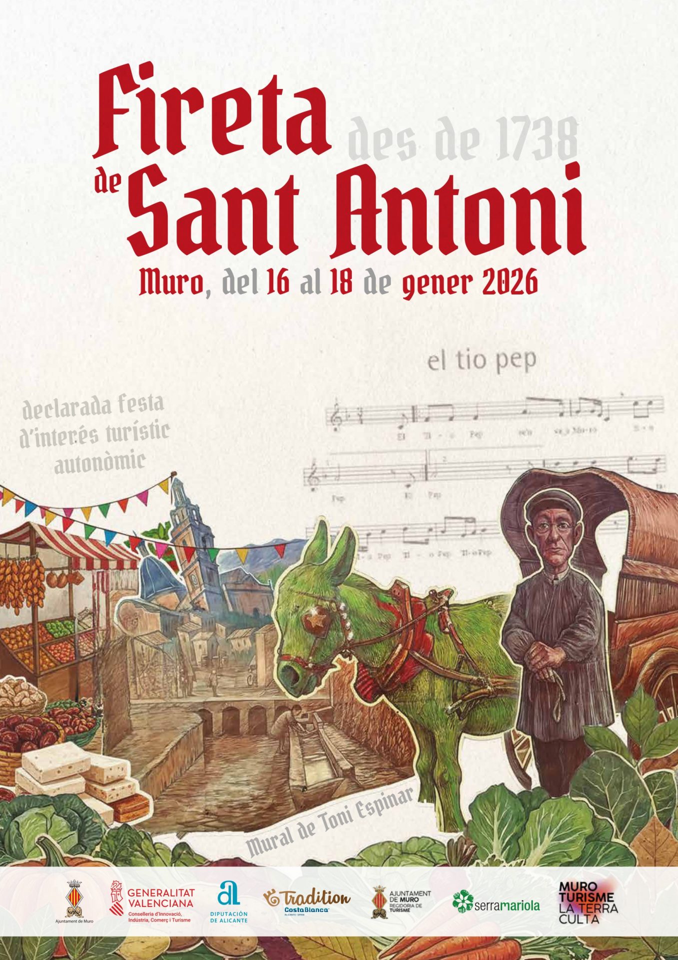 Fireta de Sant Antoni de Muro de Alcoy (Alicante) 16 al 18 de Enero 2026