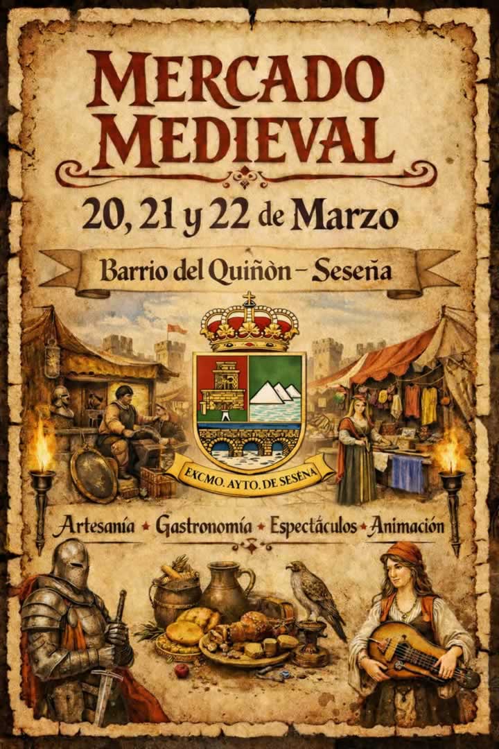 Mercado Medieval en el Barrio del Quiñón de Seseña (Toledo) 2026