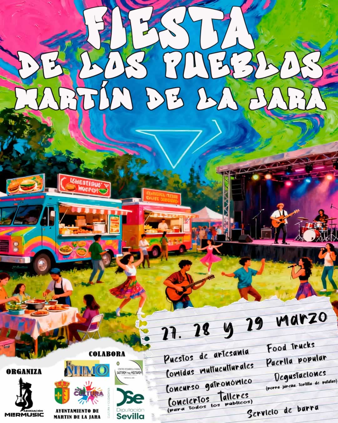 Feria de los Pueblos y Jara Rock en Martín de la Jara (Sevilla) 2026