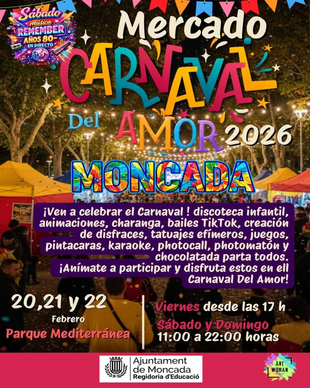 Feria de Carnaval del Amor en Moncada (Valencia) 2026