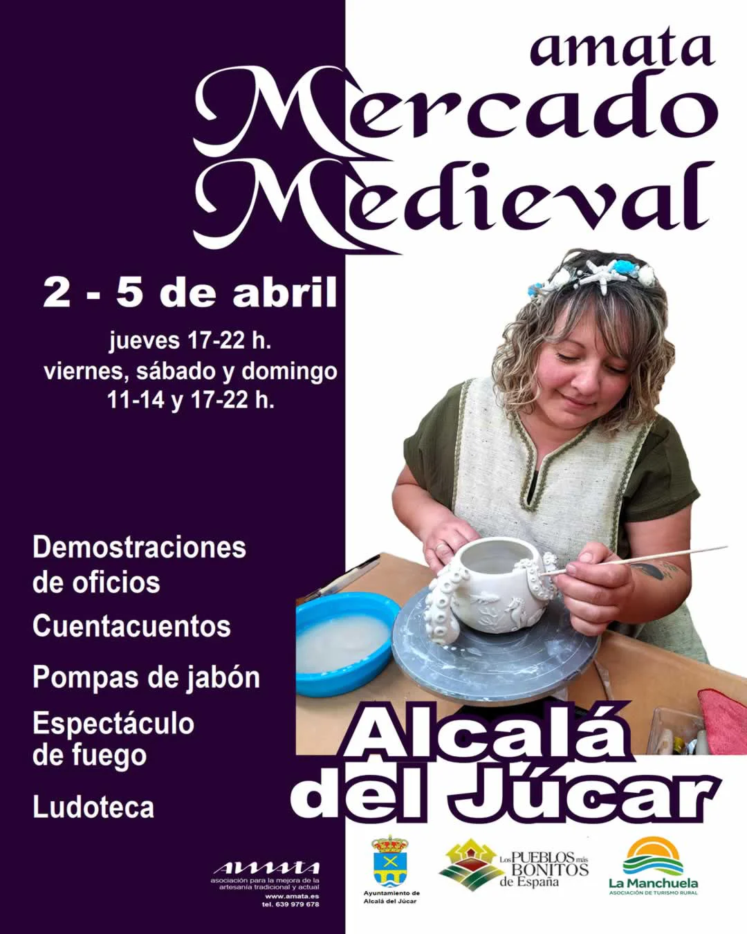 Mercado Medieval de Artesanía de Autor de Alcalá del Júcar (Albacete) 2026