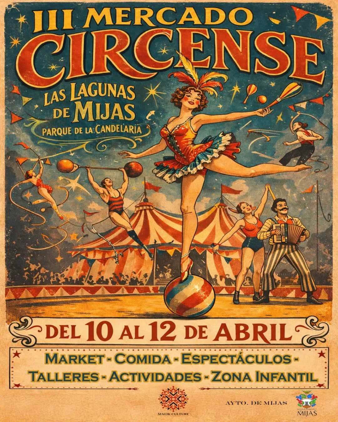 Mercado Circense en Las Lagunas de Mijas (Málaga) 2026