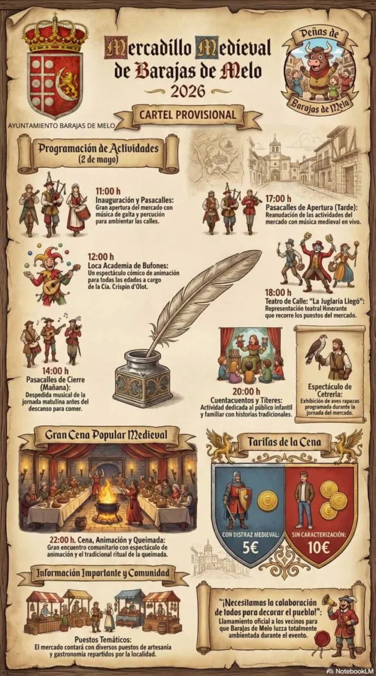 Mercado Medieval en Barajas de Melo (Cuenca) 2026