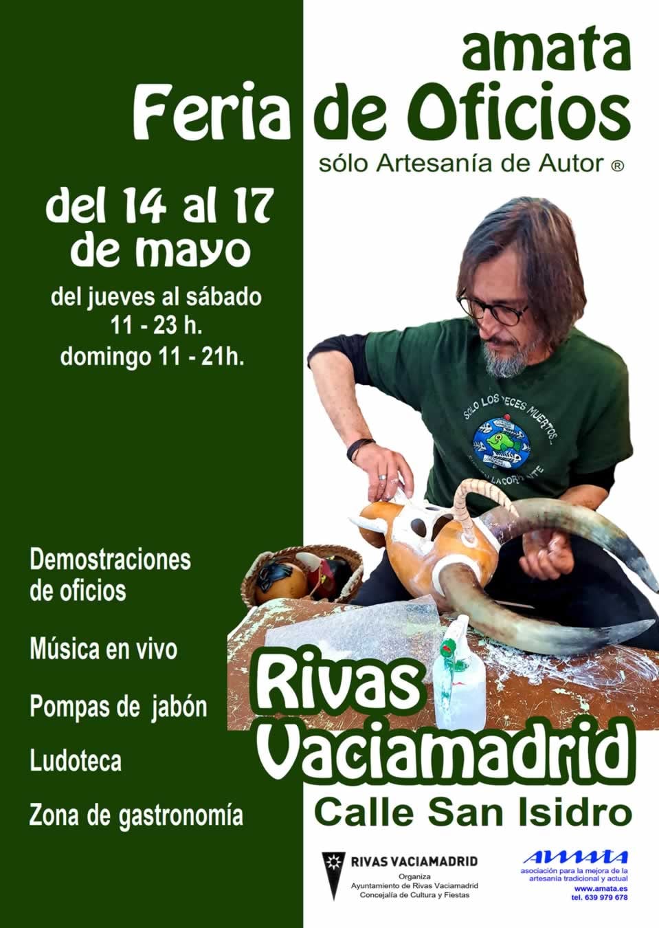 Feria de Artesanía de Autor en Rivas-Vaciamadrid (Madrid) 2026