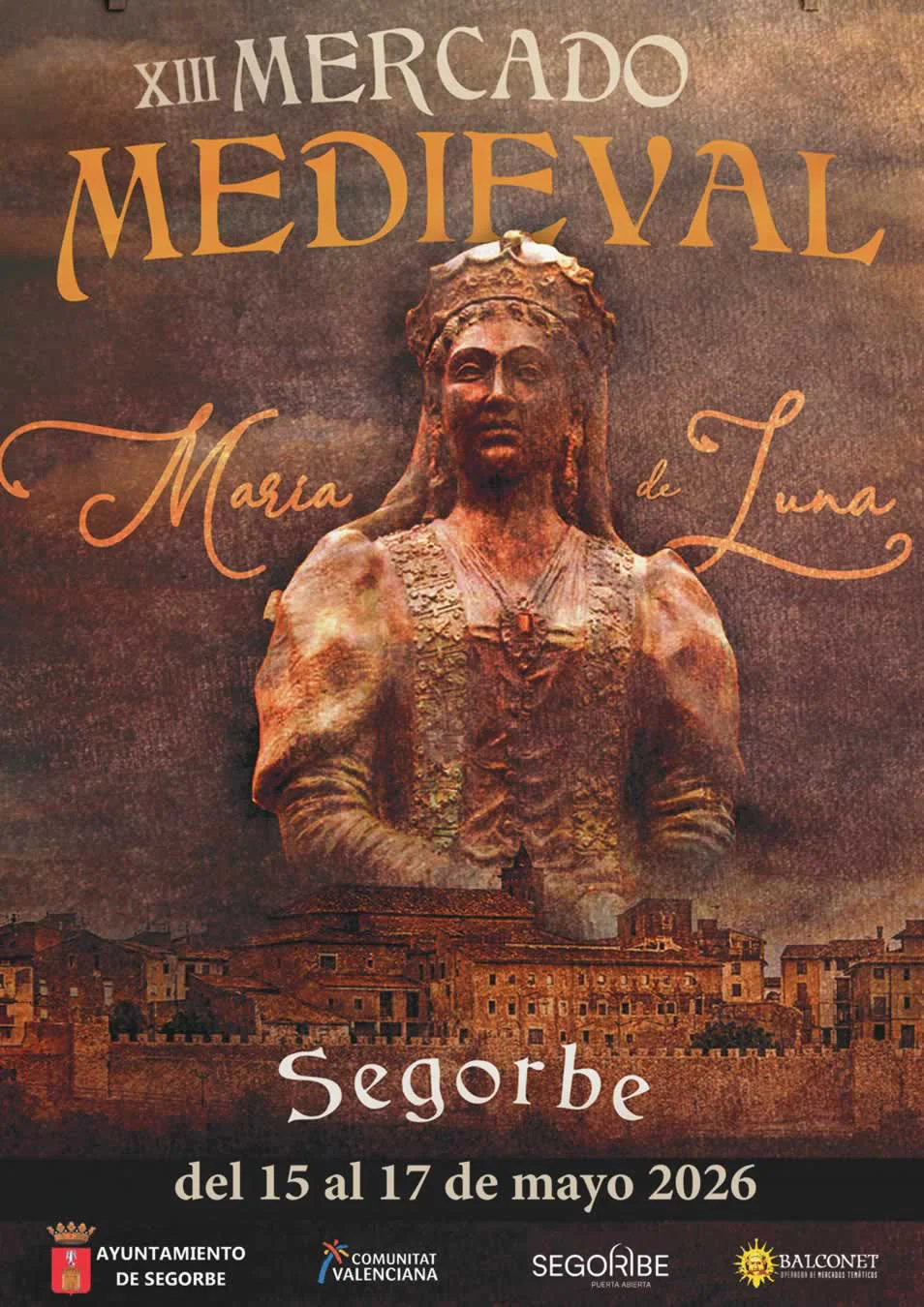 Mercado Medieval y Recreación María de Luna en Segorbe (Castellón) 2026
