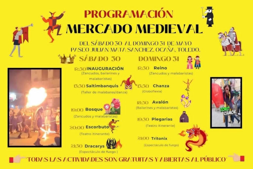 Mercado Medieval en Ocaña (Toledo) 2026