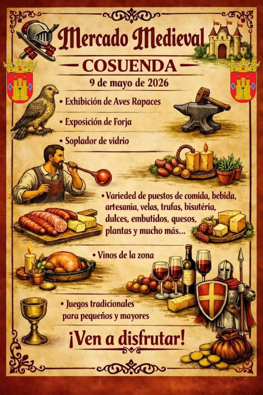 Mercadillo Medieval en Cosuenda (Zaragoza) 2026