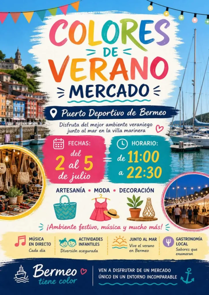 Mercado Colores de Verano de Bermeo (Vizcaya) 2026