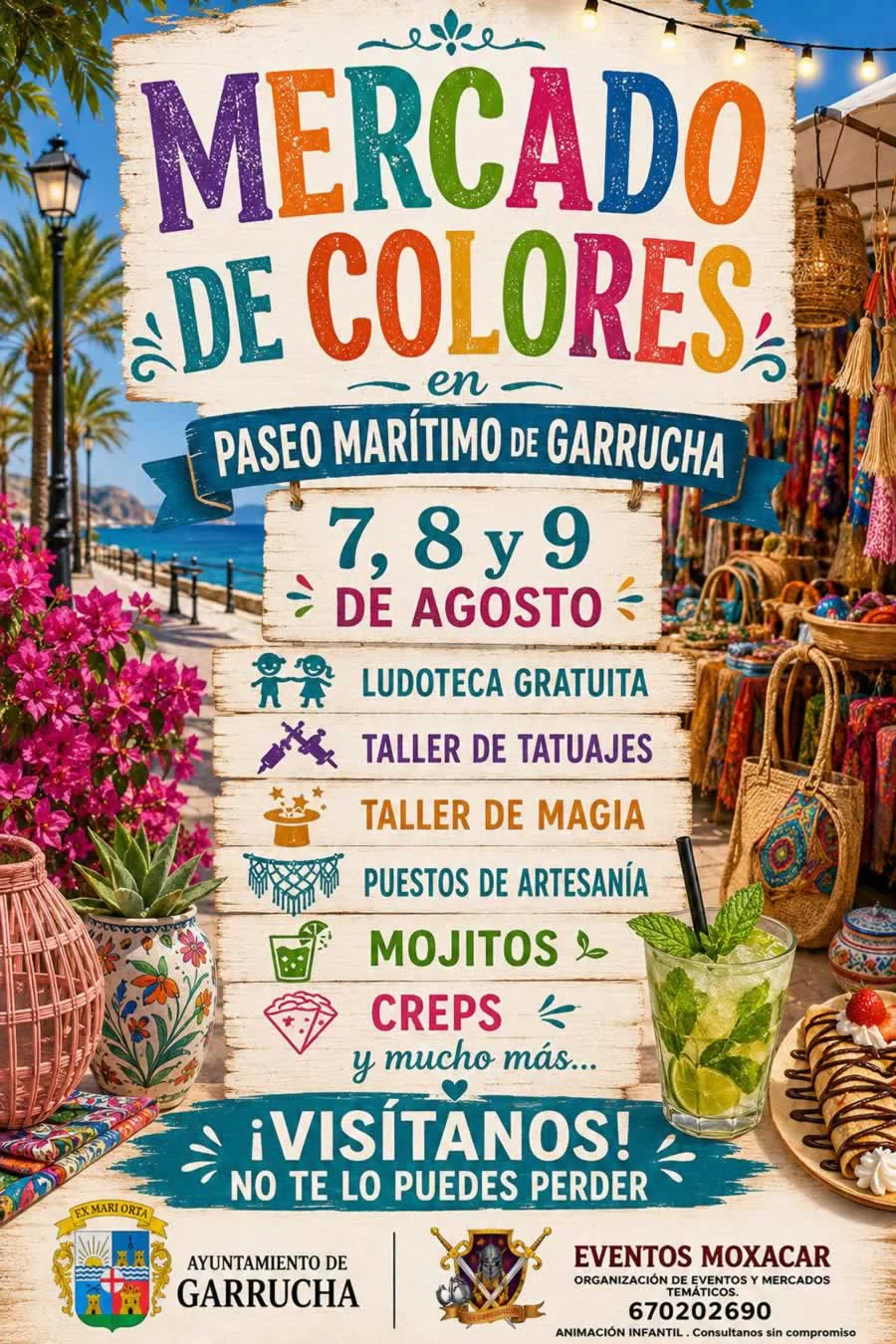 Mercado de Colores en Garrucha (Almería) 2026