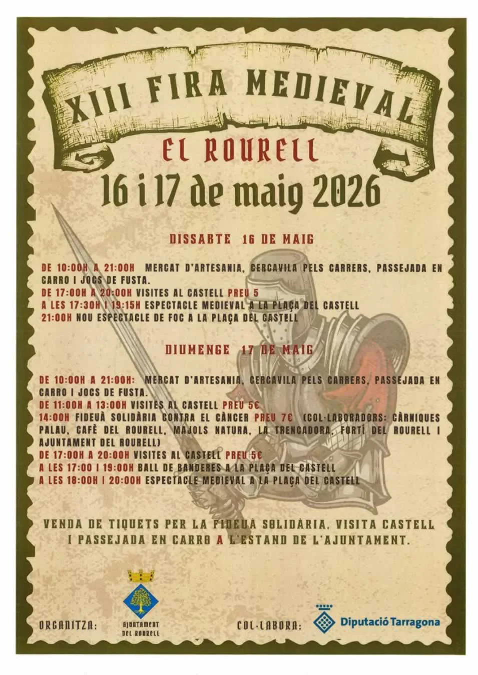 Feria Medieval de El Rourell (Tarragona) 2026