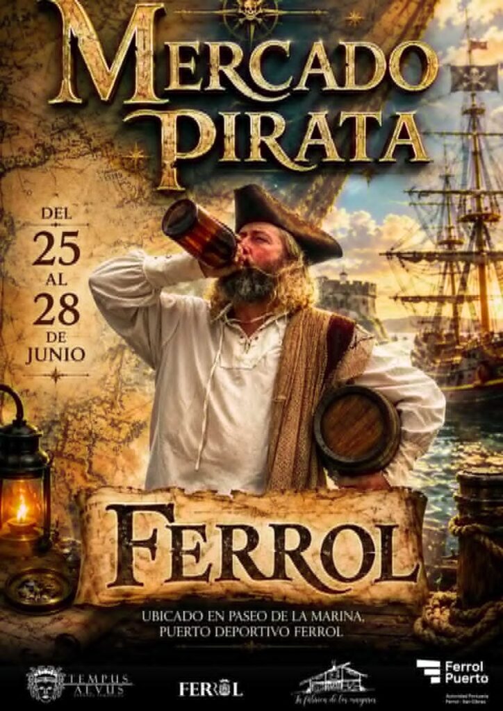Mercado Pirata en Ferrol (A Coruña) 2026