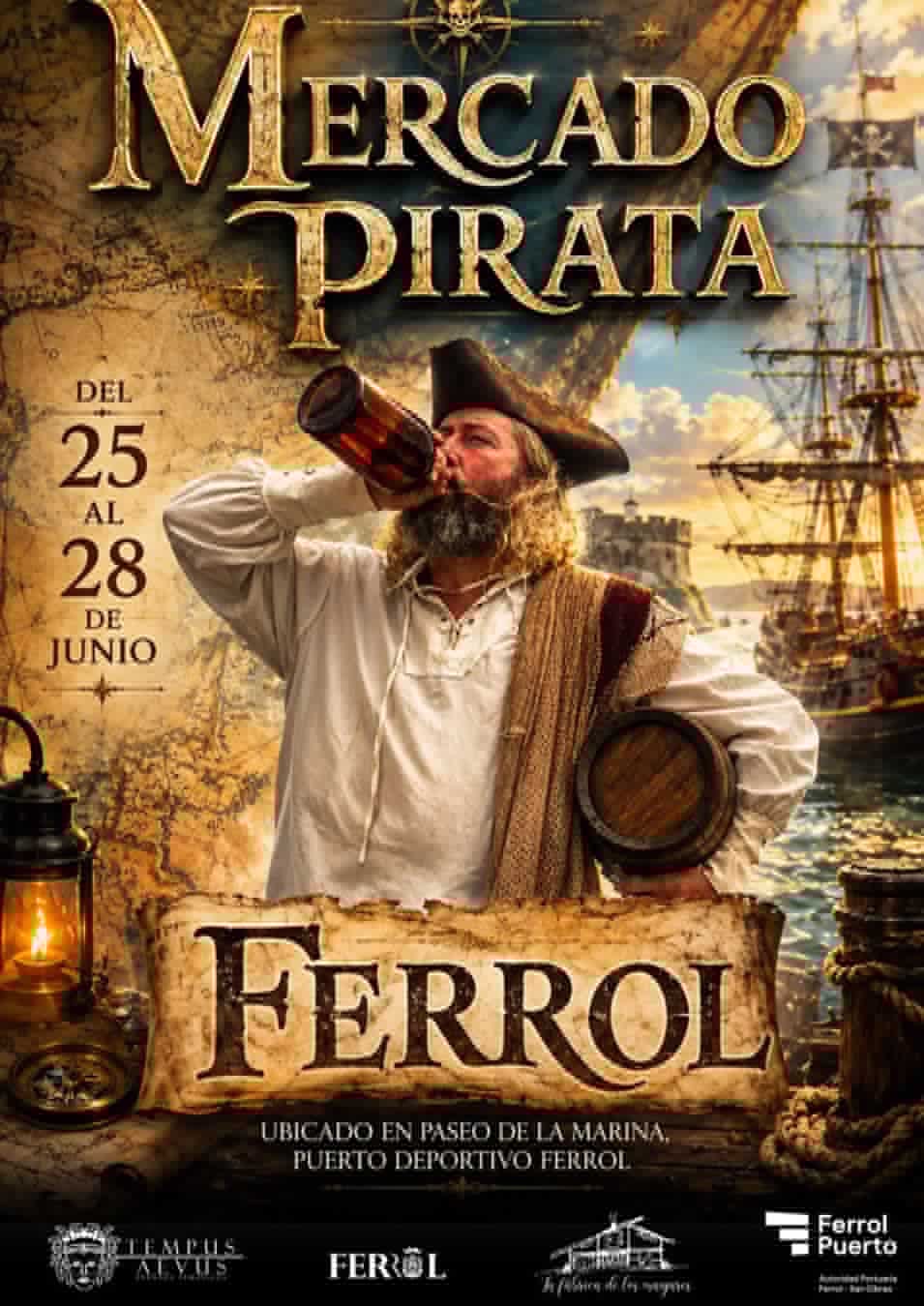 Mercado Pirata en Ferrol (A Coruña) 2026