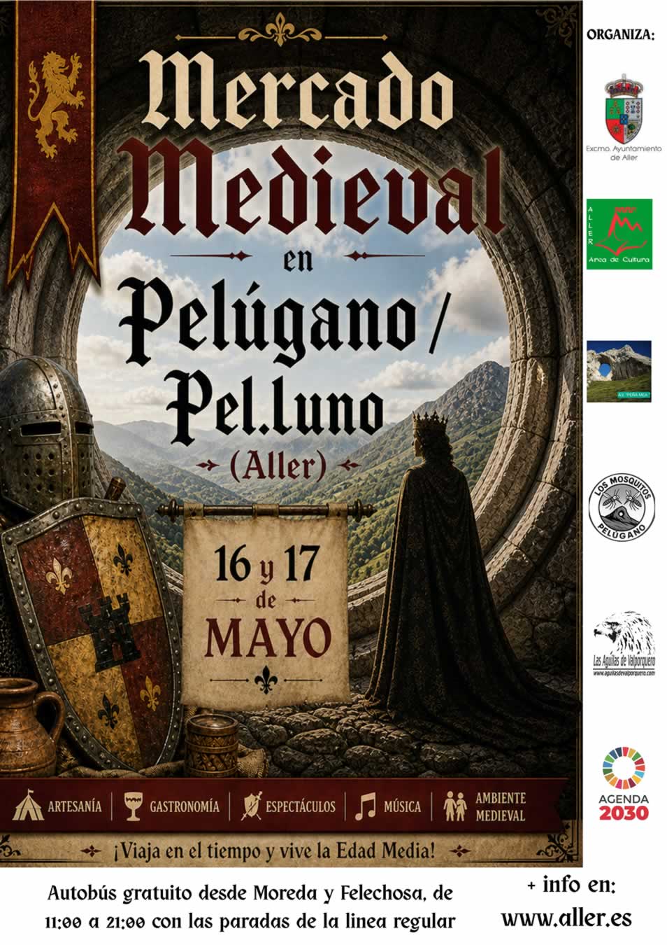 Mercado Medieval de Pelúgano / Aller (Asturias) 2026
