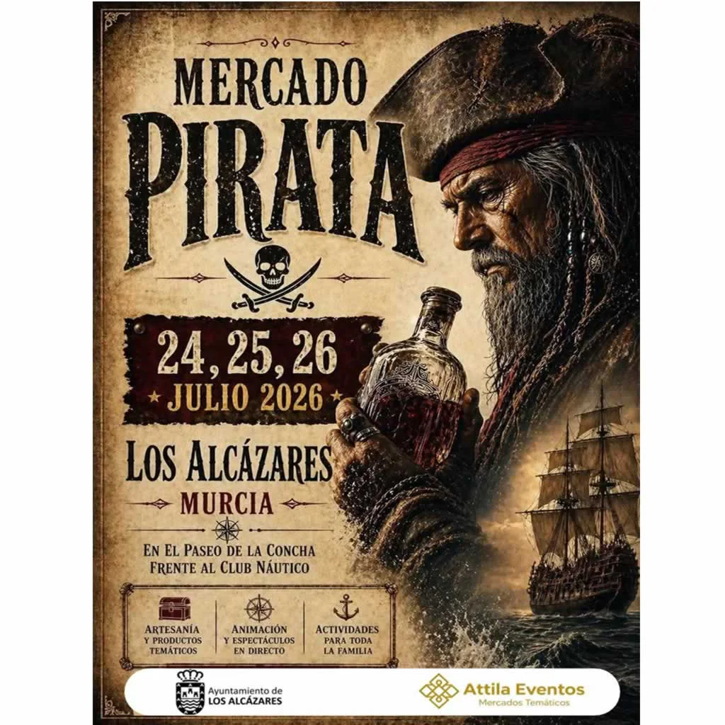 Mercado Pirata en Los Alcázares (Murcia) 2026