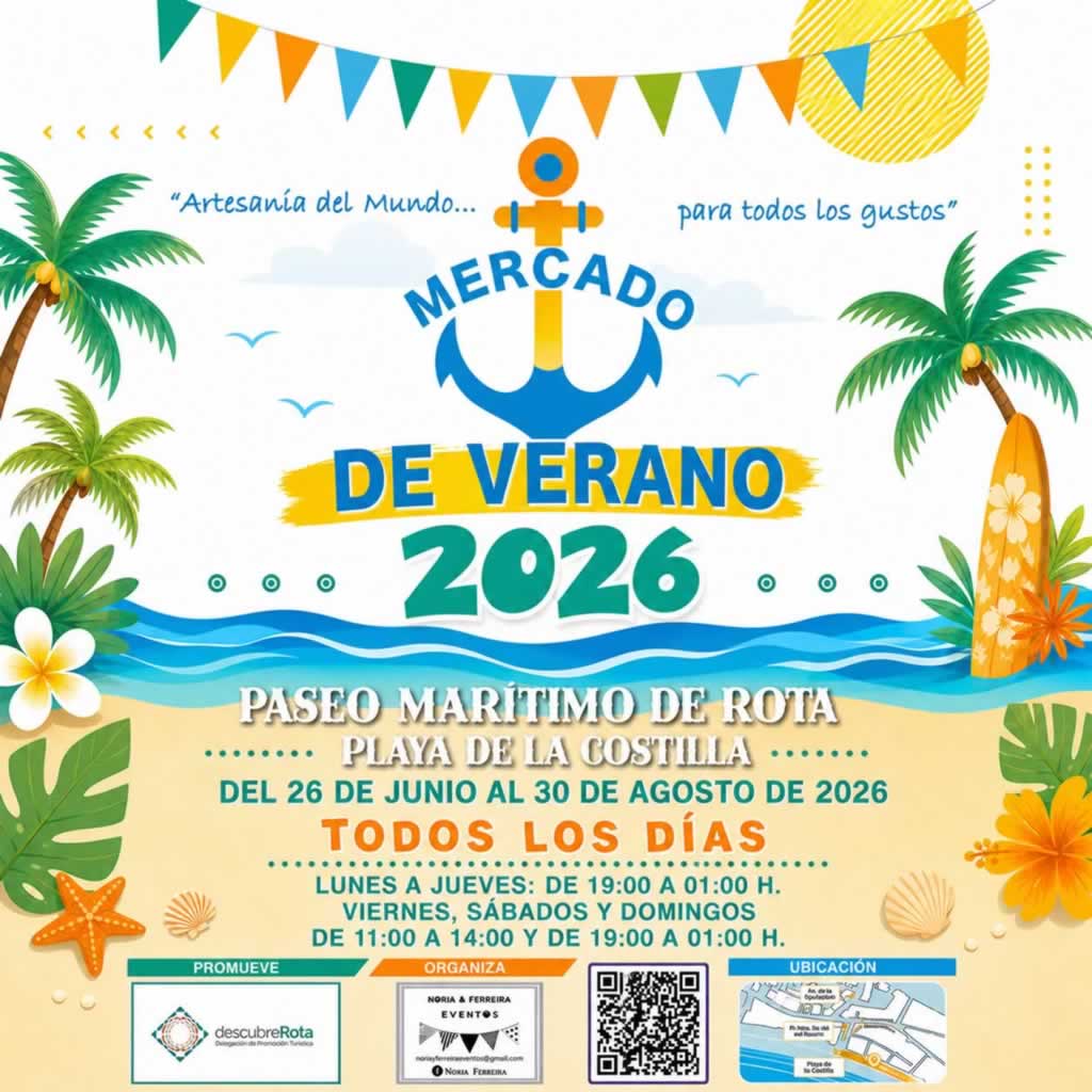Mercado de Verano en Rota (Cádiz) 2026