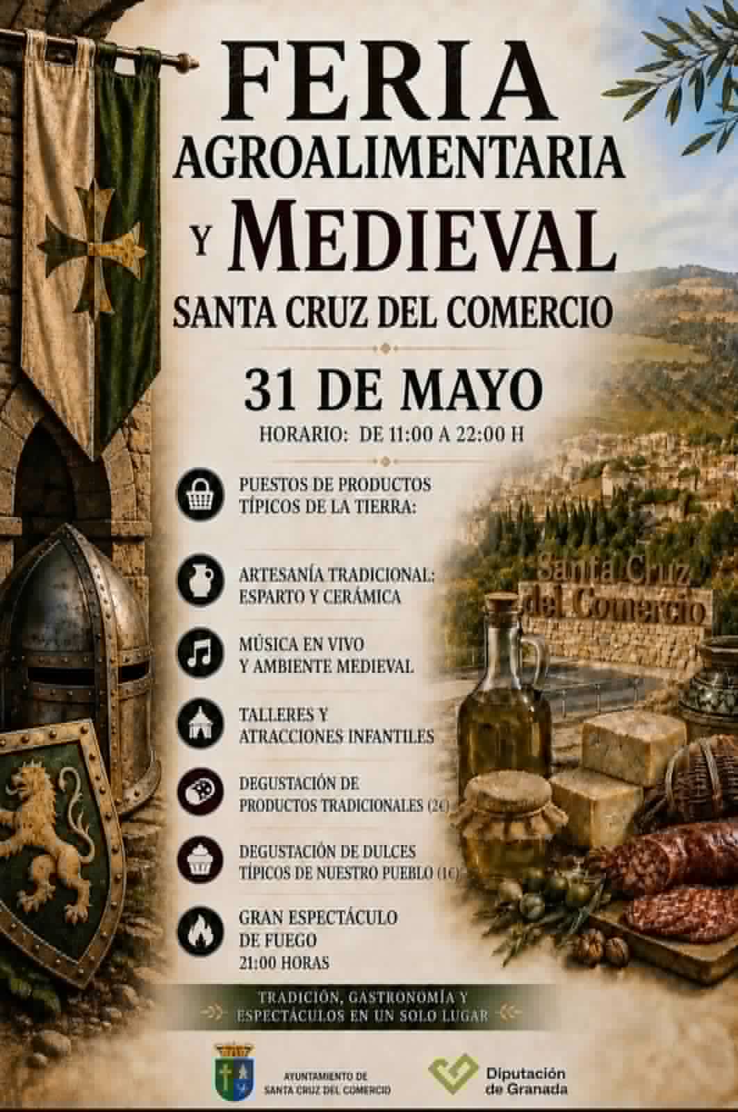 Mercado Medieval de Santa Cruz del Comercio (Granada) 2026
