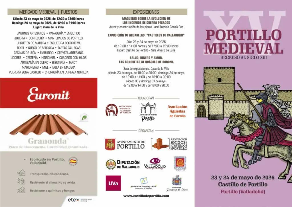 Mercado Medieval en Portillo 2026 (Valladolid)