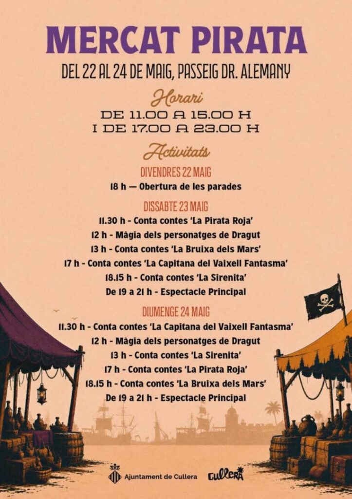 Mercado Pirata «Desembarco del pirata Dragut» en Cullera (Valencia) 2026