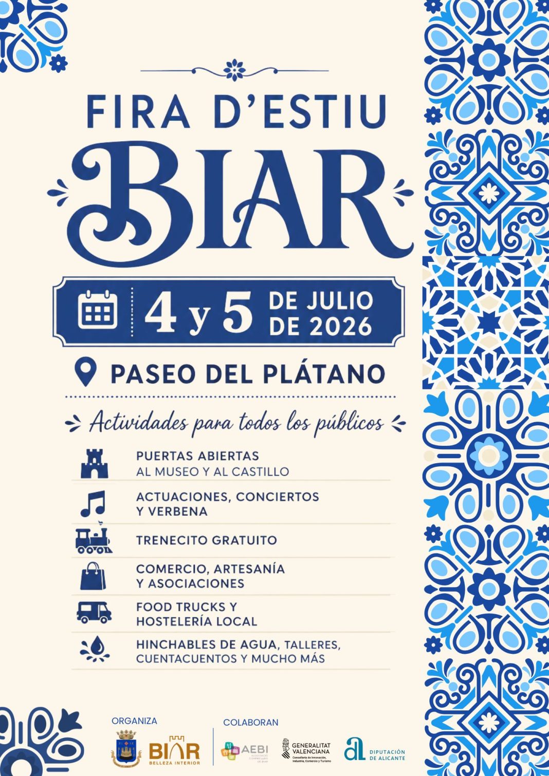 XIII Fira d’Estiu de Biar (Alicante) 2026