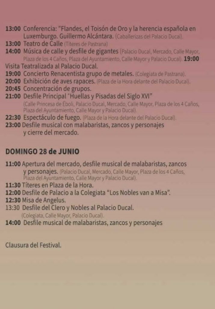 Festival Ducal de Pastrana (Guadalajara) 2026