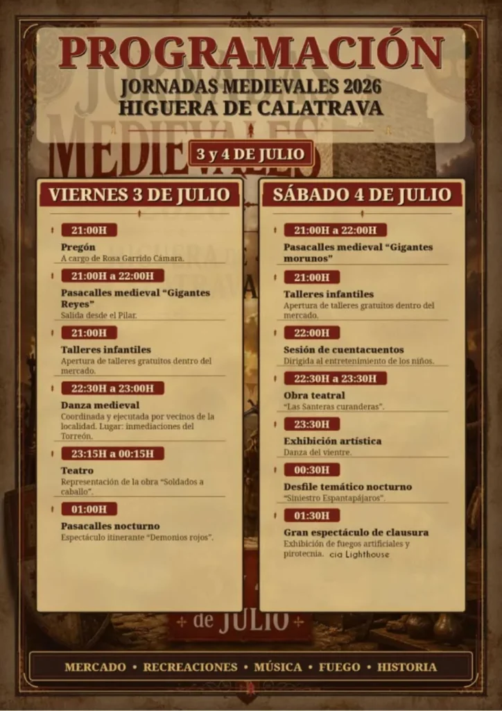 Jornadas Medievales de Higuera de Calatrava (Jaén) 2026