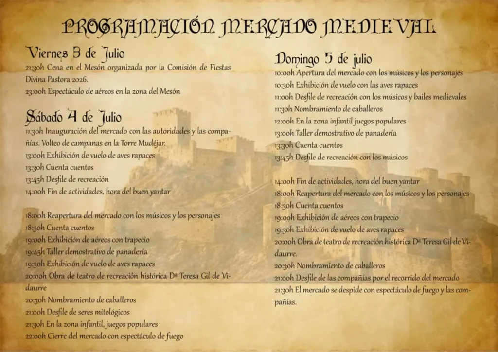Mercado Medieval ‘Dª Teresa Gil de Vidaurre’ de Jérica (Castellón) 2026