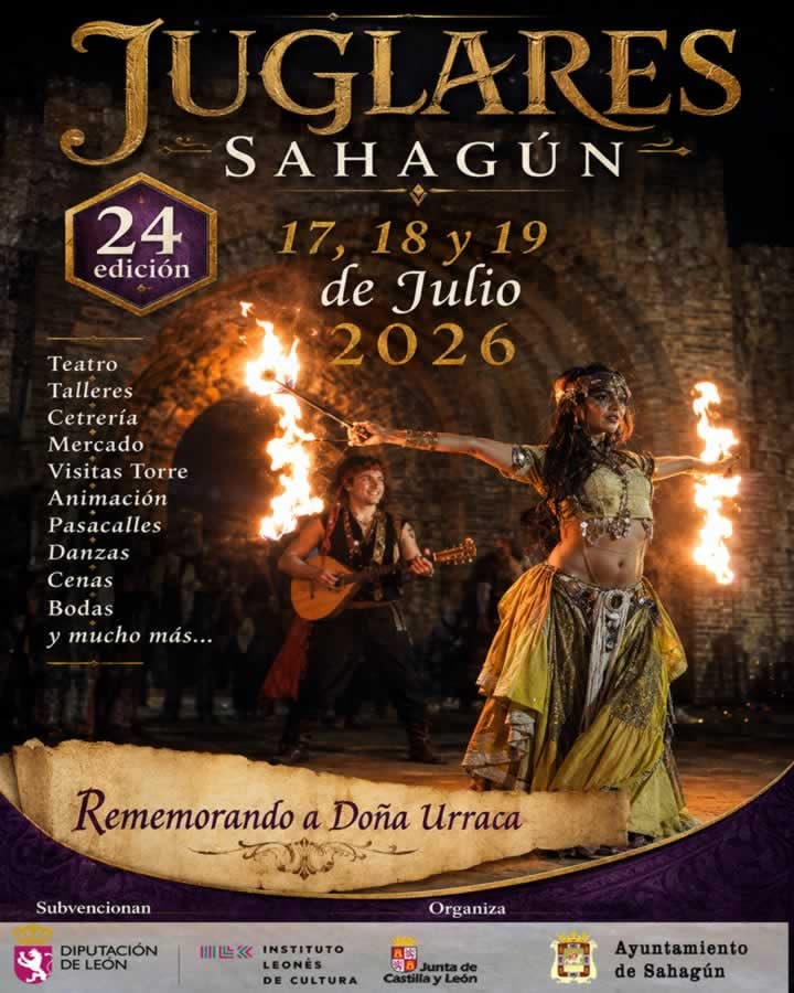 XXIV Mercado Medieval-Encuentro de Juglares en Sahagún (León) 2026