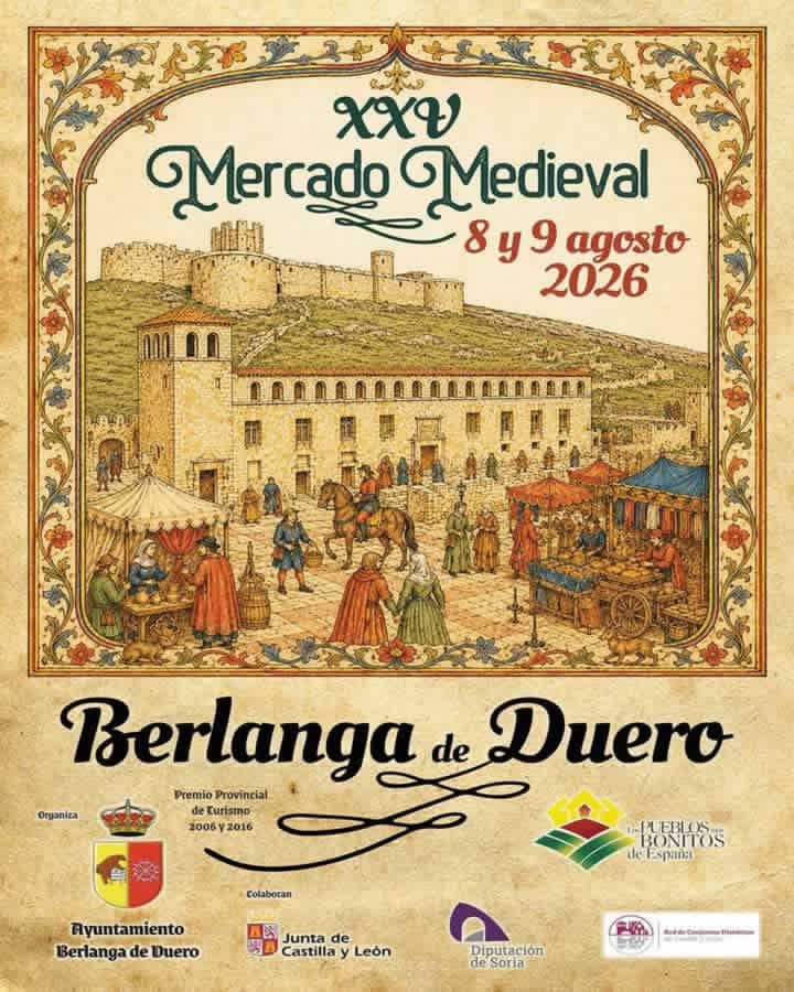 XXV Mercado Medieval de Berlanga de Duero (Soria) 2026