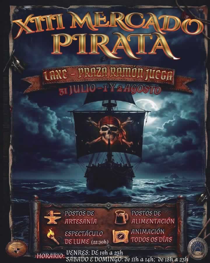 Mercado Pirata de Laxe (A Coruña) 2026