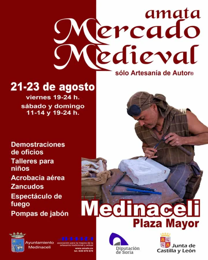 Mercado Medieval con Artesanía de Autor de Medinaceli (Soria) 2026
