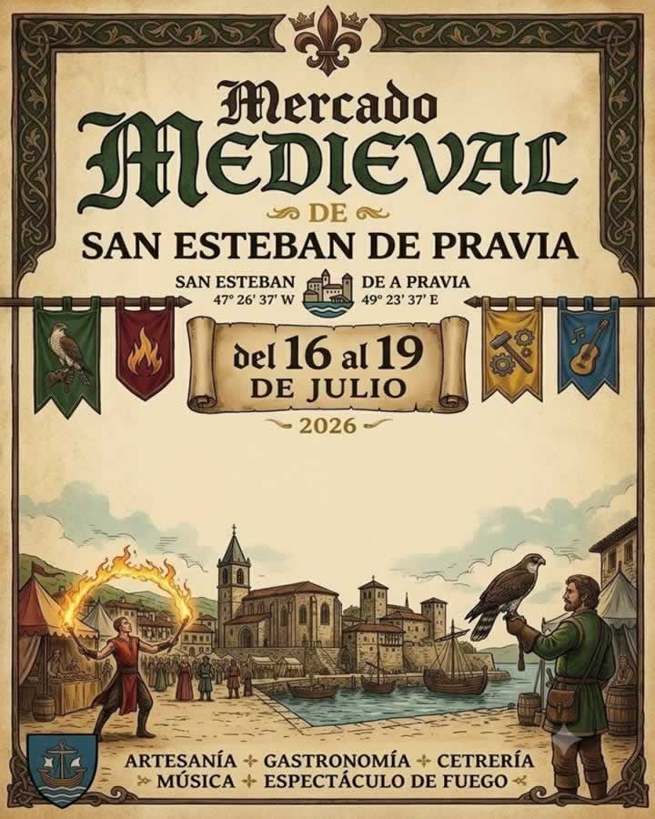 Mercado Medieval de San Esteban de Pravia (Asturias) 2026