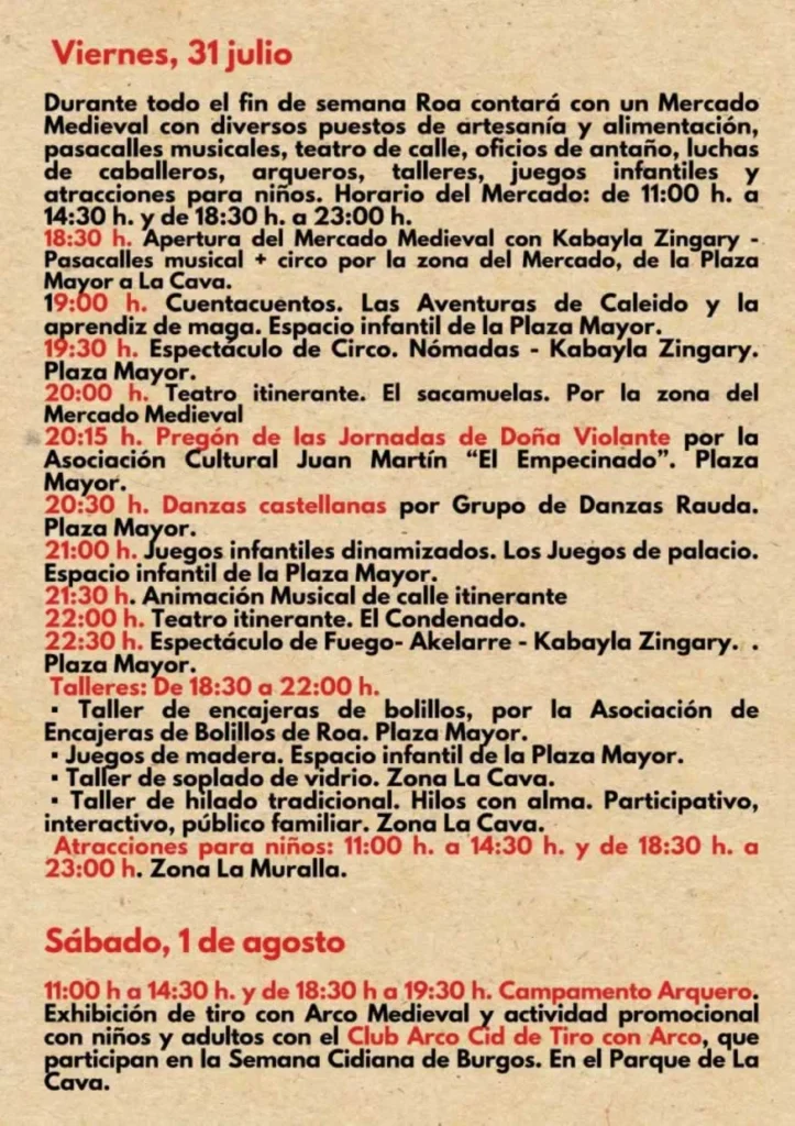 Mercado Medieval de Roa de Duero (Burgos) 2026
