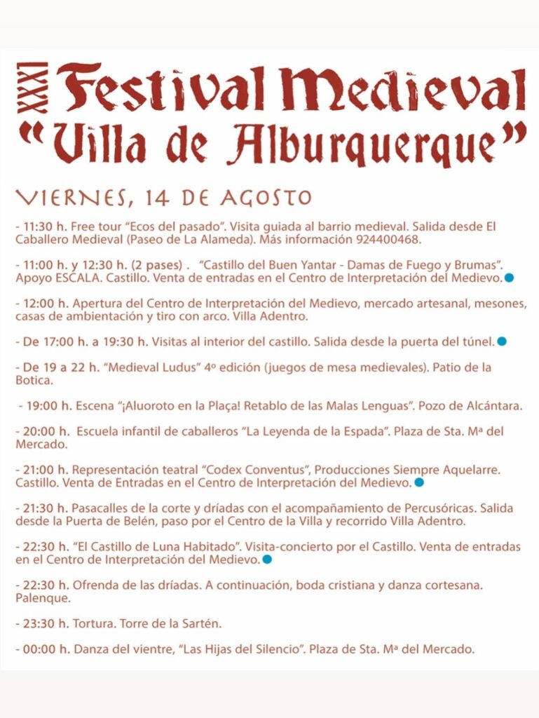 Festival Medieval de Alburquerque (Badajoz) 2026