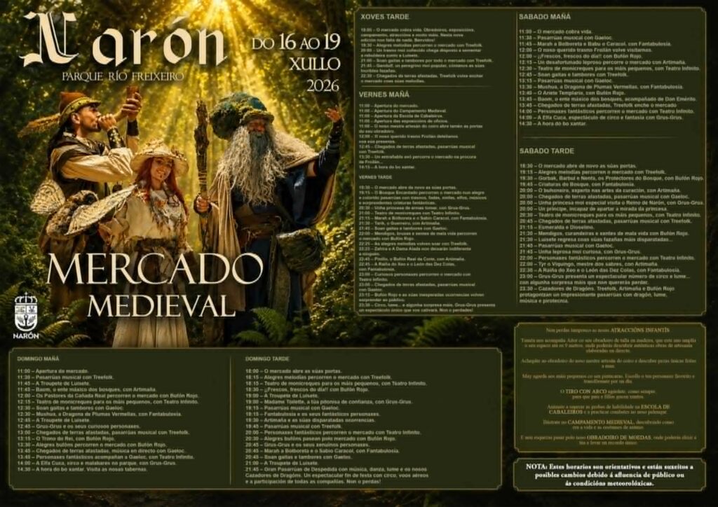 Mercado Medieval en Narón (A Coruña) 2026