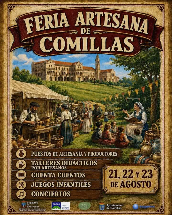 Feria Artesana de Comillas (Cantabria) 2026