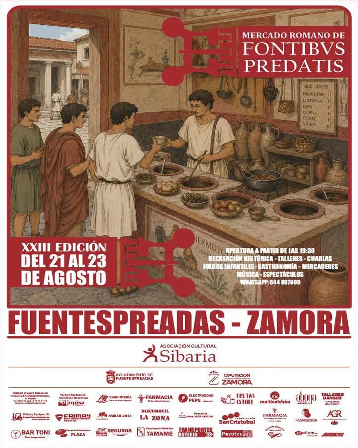 Mercado romano de Fontibvs Predatis 2026 de Fuentespreadas, Zamora