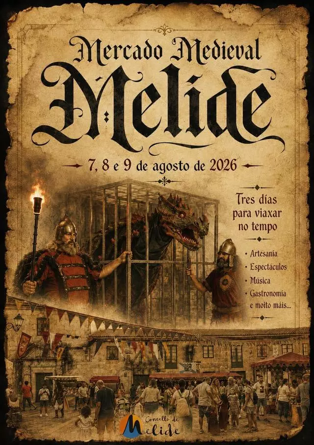 Mercado Medieval en Melide (La Coruña) 2026
