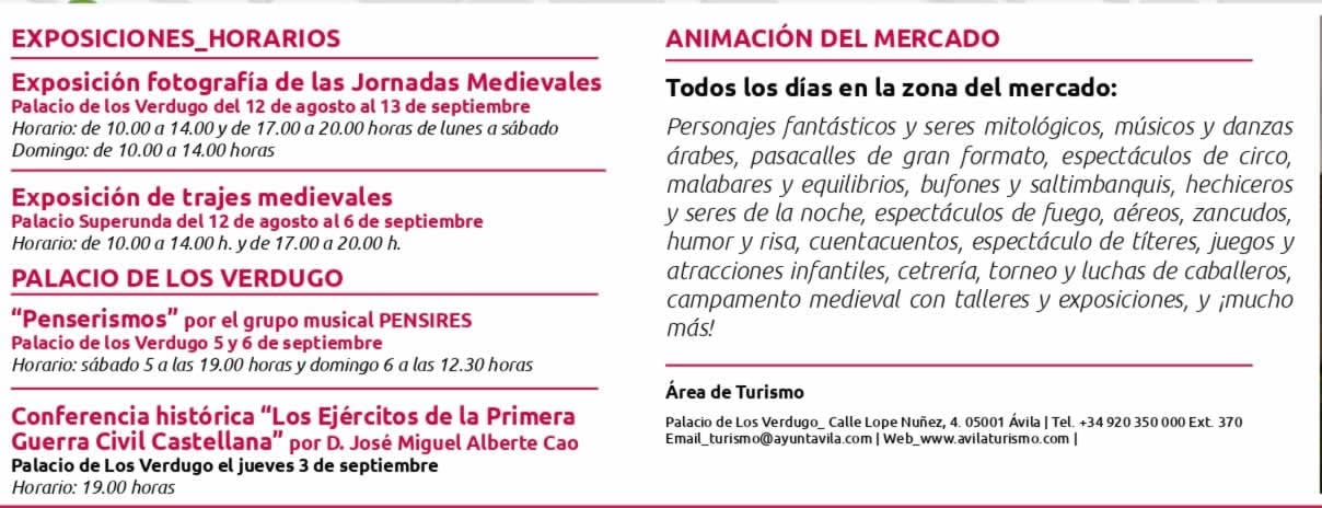 XXIX Jornadas Medievales de Ávila 2026