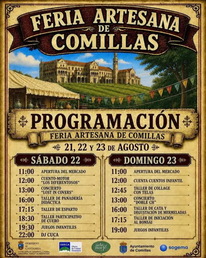 Feria Artesana de Comillas (Cantabria) 2026