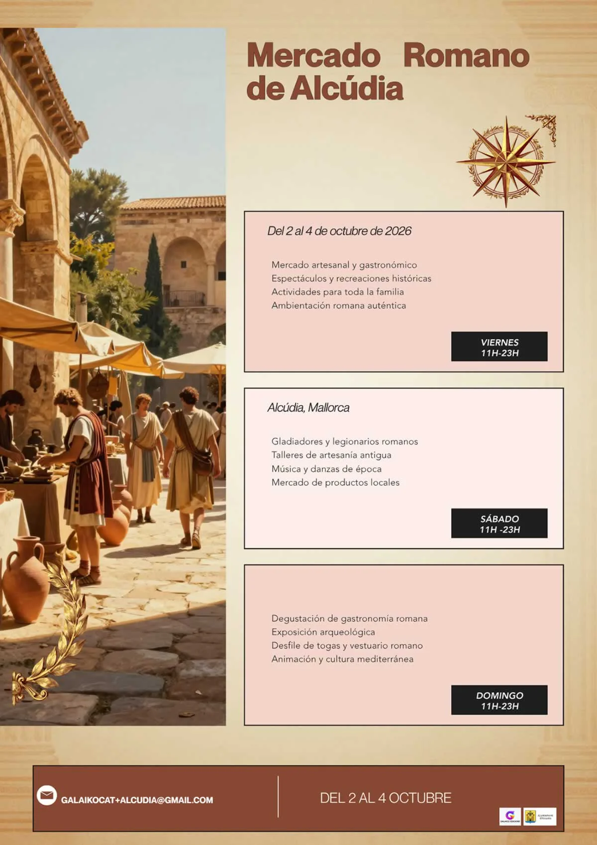 Mercado Romano de Alcúdia (Mallorca) 2026