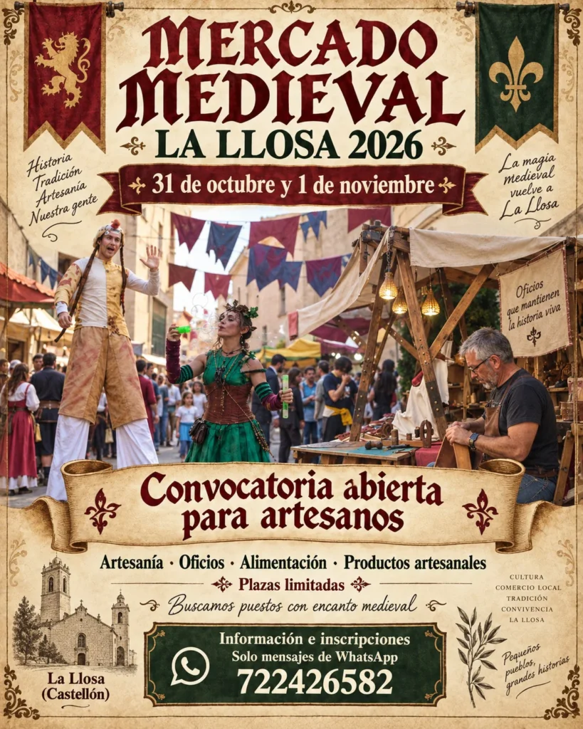 Mercado Medieval de La Llosa (Castellón) 2026