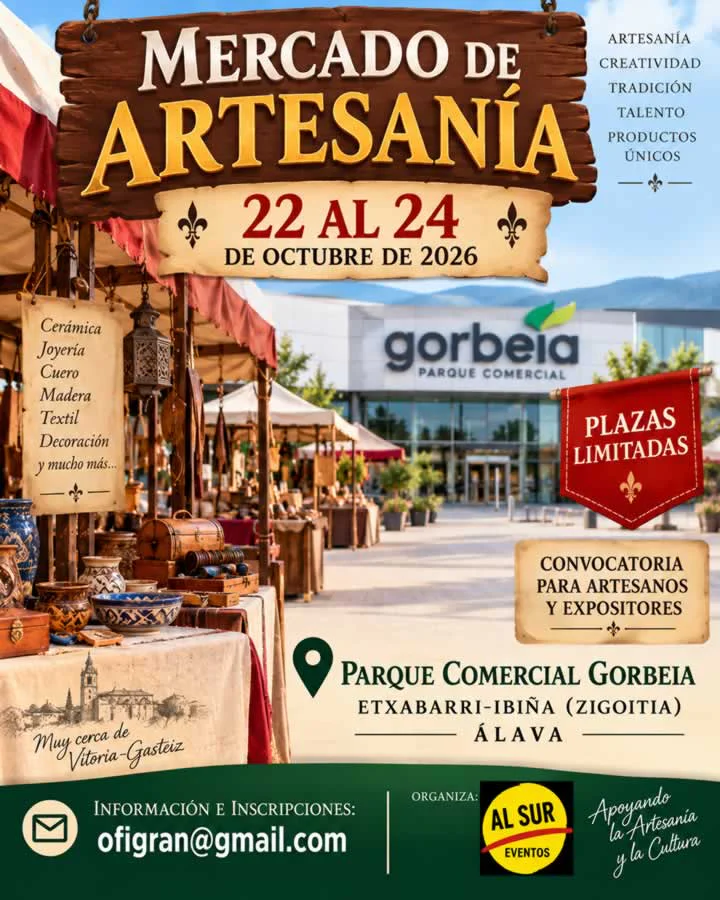 Mercado de Artesanía Gorbeia en Zigoitia (Álava) 2026