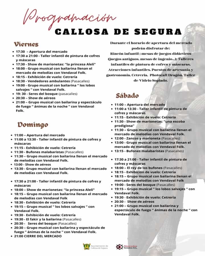 Mercado Medieval de Callosa de Segura (Alicante) 2026